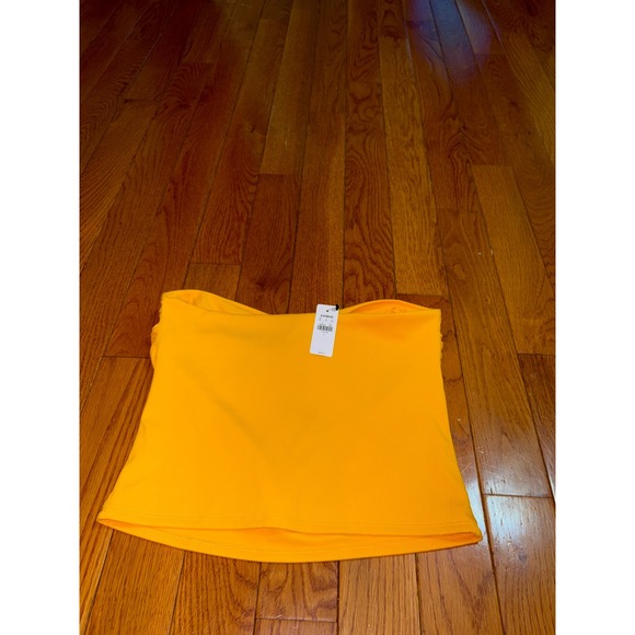 Express Body Contour High Compression Ribbed Tube Top Twisted Sweetheart Large - Picture 8 of 8